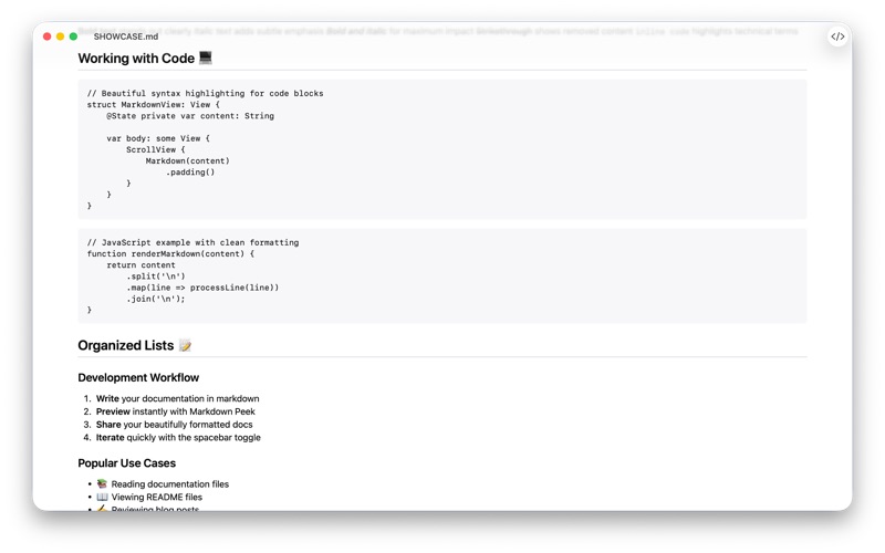 Markdown Peek screenshot