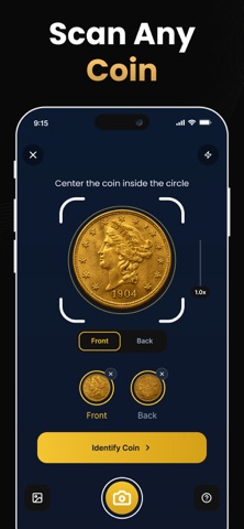 Coin Scanner: Snap & Identify iPhone screenshot