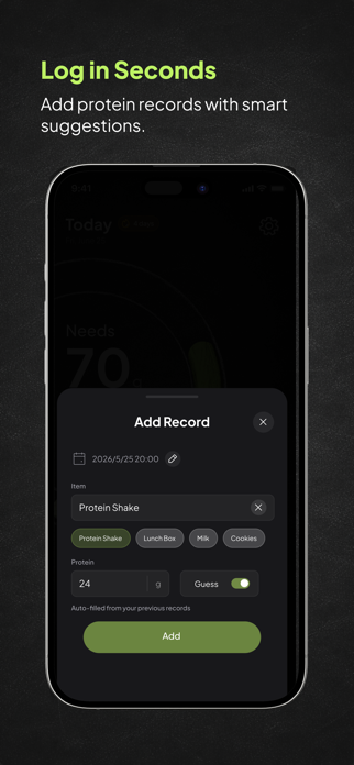 ProteinMeter: Protein Tracker Screenshot 4 of 6