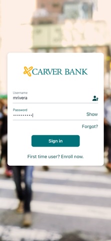 Carver Bank Mobile iPhone screenshot