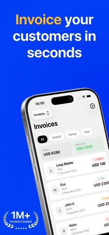 InvoiceGo Simple Invoice Maker iPhone screenshot