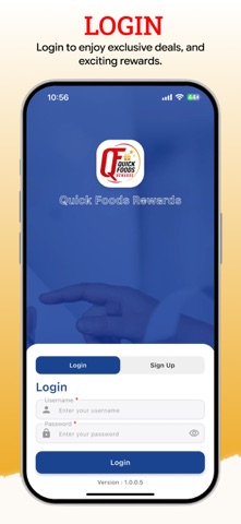 Quick Foods Rewards iPhone screenshot