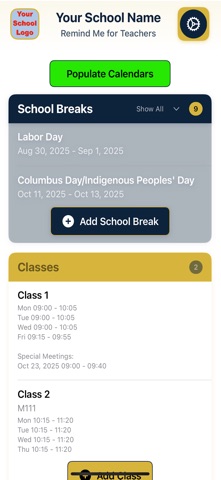 Remind Me for Teachers screenshot