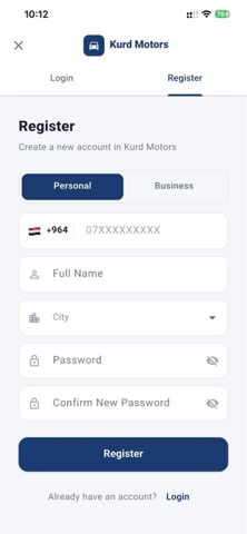 Kurd Motors iPhone screenshot