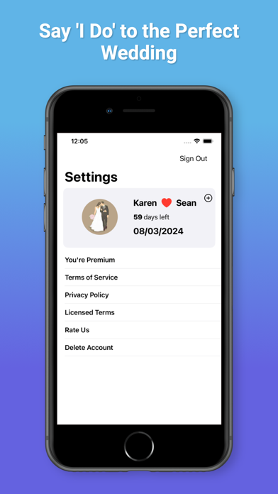 Wedding Planner: Countdown Pro Screenshot