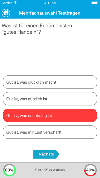 Screenshot #2 pour Der Philosophie Wissenstest