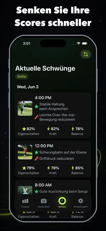 Golf-Schwunganalyse: SwingX AI screenshot 4 of 4