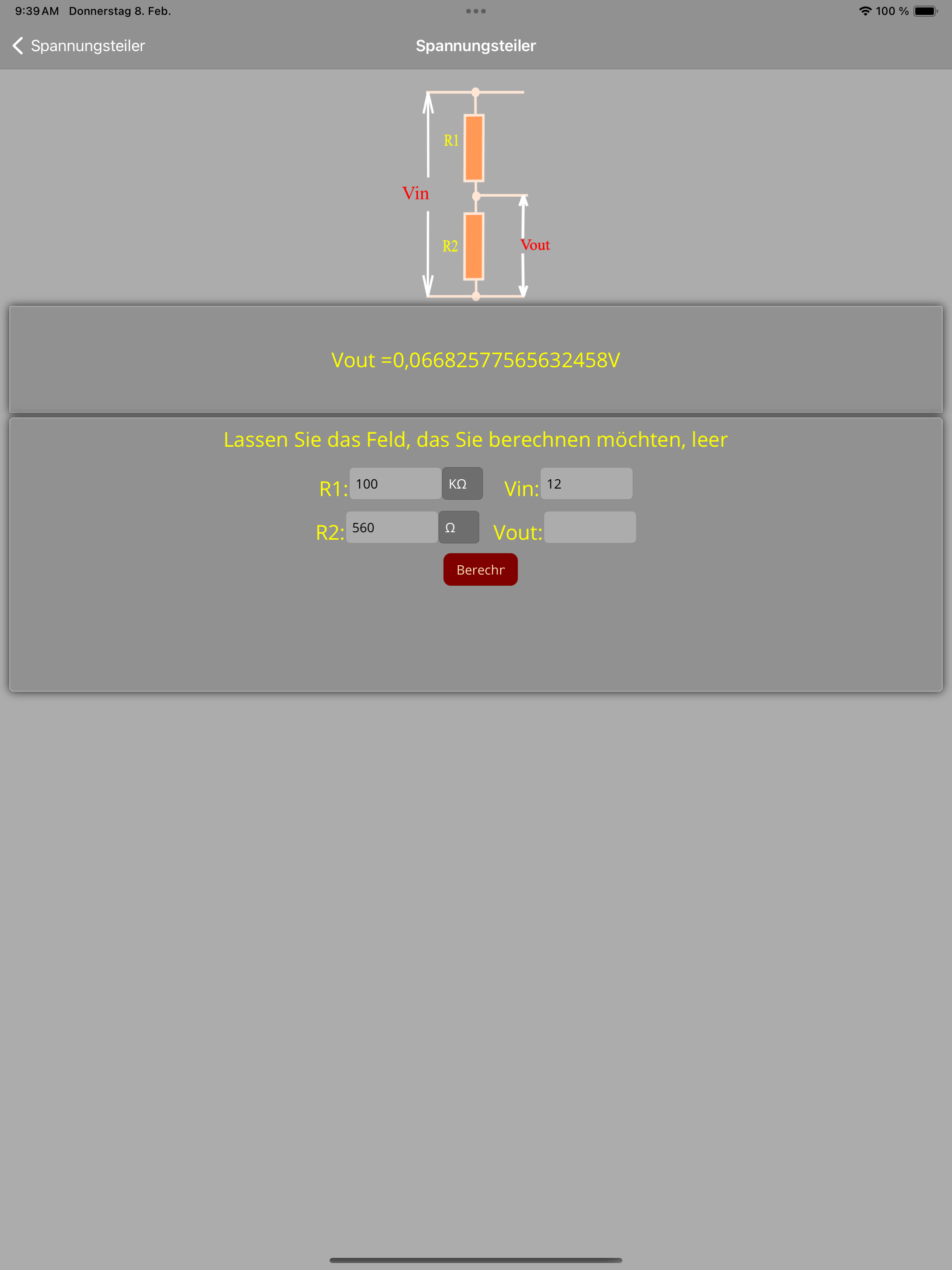 Widerstandsberechnungen