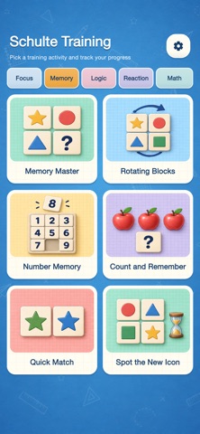 Schulte Grid - Brain Training Screenshot 2 of 5