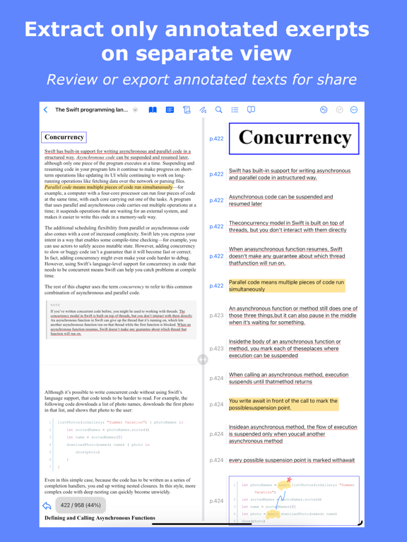 Reader's Bench: PDF & Notes iPad screenshot
