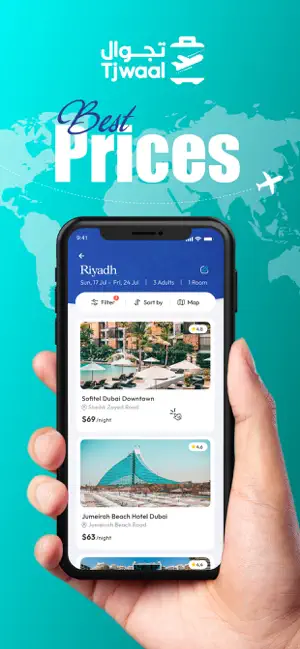 Tjwaal: Hotels & flights iPhone screenshot 2
