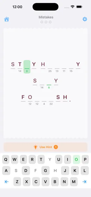 Quotes Cipher Puzzle screenshot 1