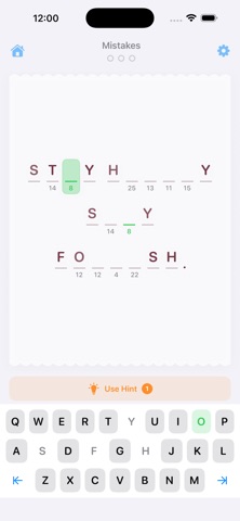 Quotes Cipher Puzzle screenshot