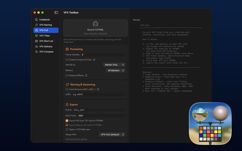 VFX Toolbox screenshot