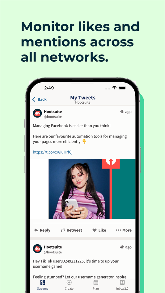 #5. Hootsuite - Social Media Tools (iOS) Podle: Hootsuite Inc.