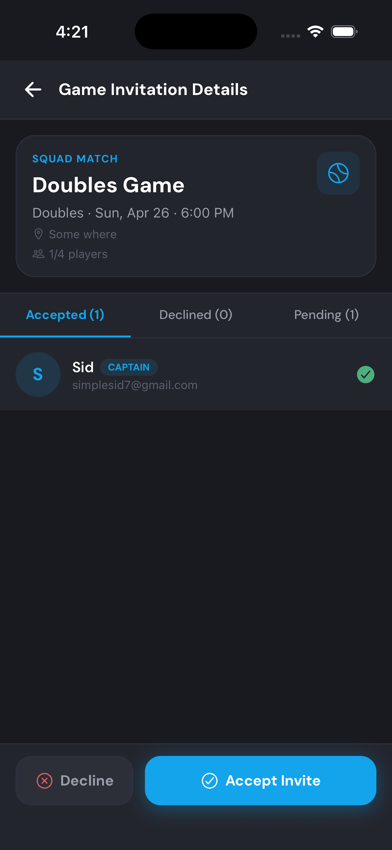 TennisTime App screenshot 3