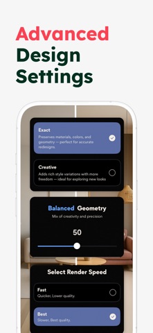 Restyle AI - Home Design iPhone screenshot