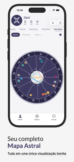 Horos - Mapa Astral iPhone screenshot 4