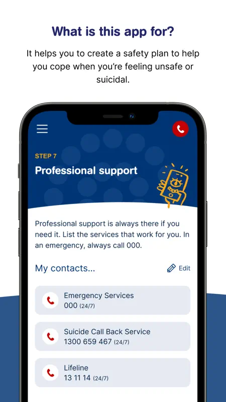 Beyond Now suicide safety plan screenshot 1 of 5