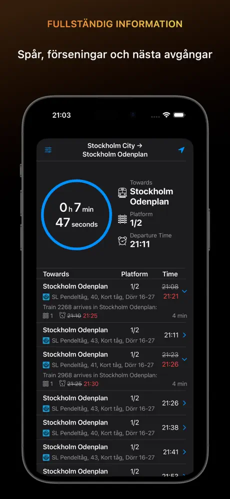 Appen Pendla - reshjälp för pendlare screenshot 4