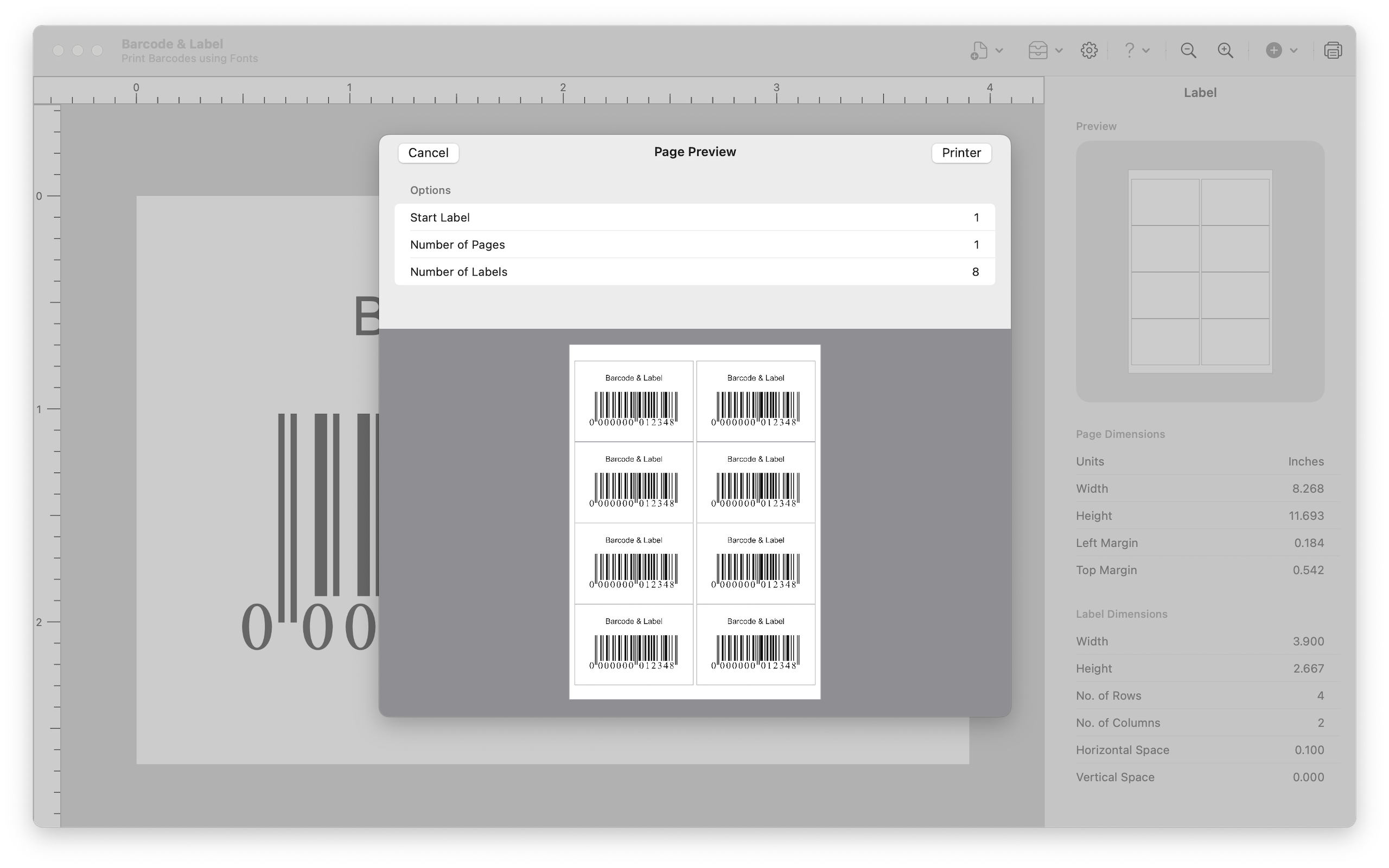 Barcode & Label