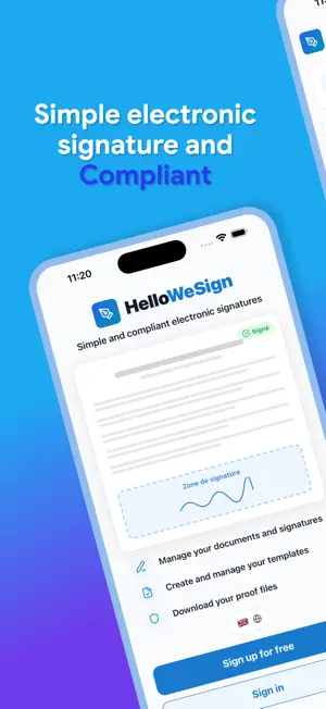 E-Signature PDF : HelloWeSign screenshot 1
