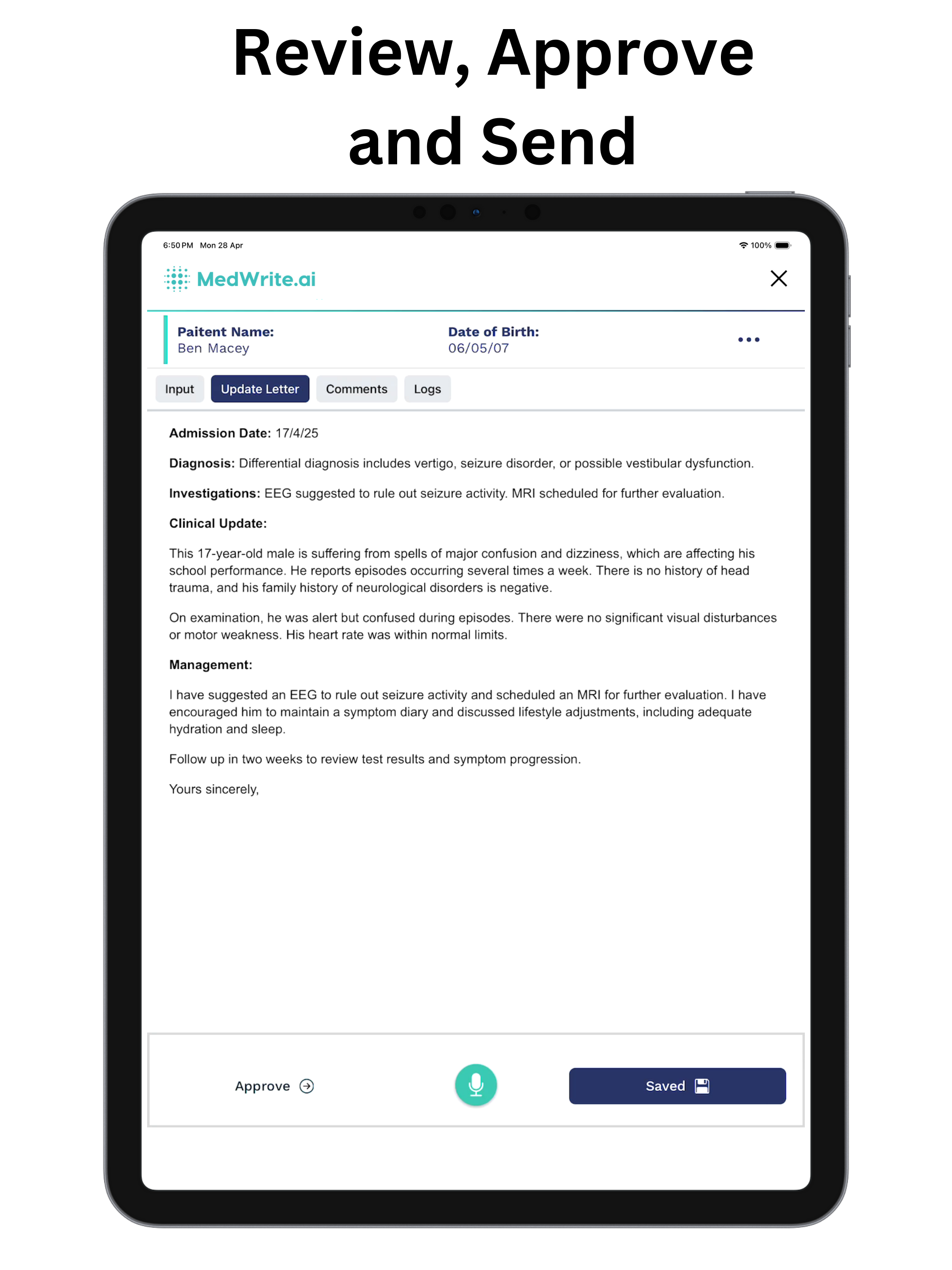 MedWrite-AI Clinical Assistant screenshot 10