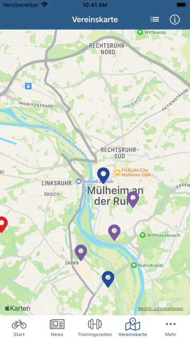Marathon Triathlon Mülheim Screenshot