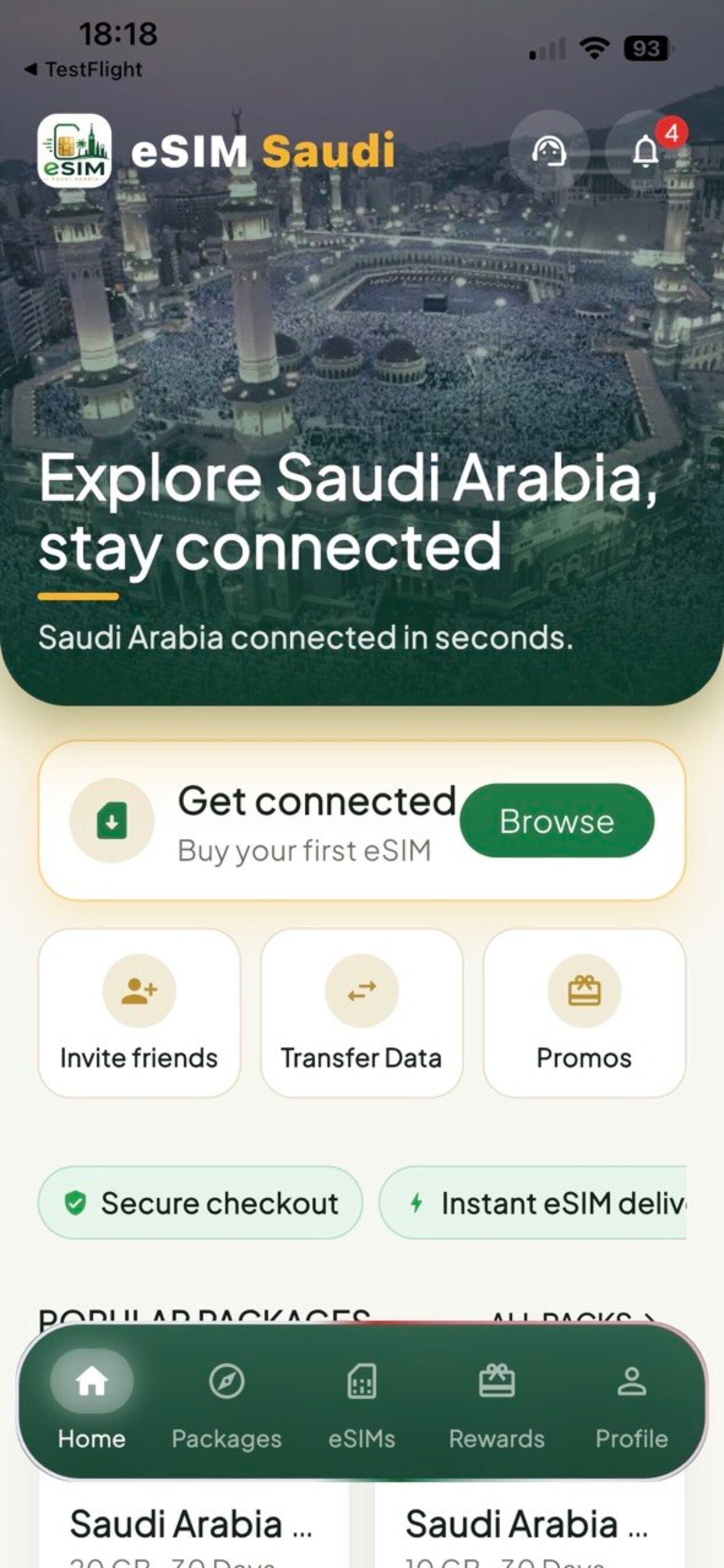 Screenshot 2 of eSIM Saudi Arabia