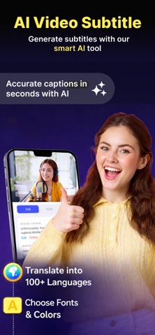 AI Video Subtitles Generator Screenshot 1 of 7