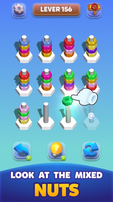 Wood Nuts & Bolts: Colors Sort Screenshot