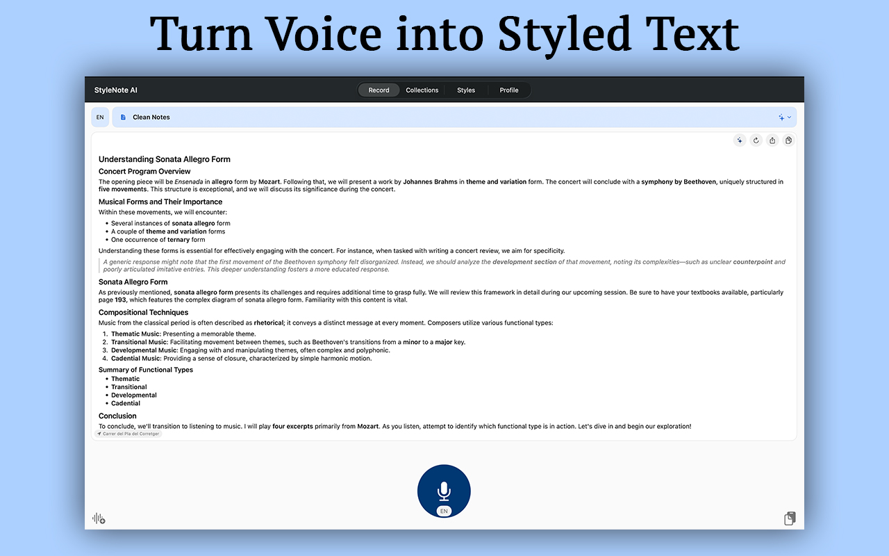 StyleNote AI: Voice to Notes screenshot 18