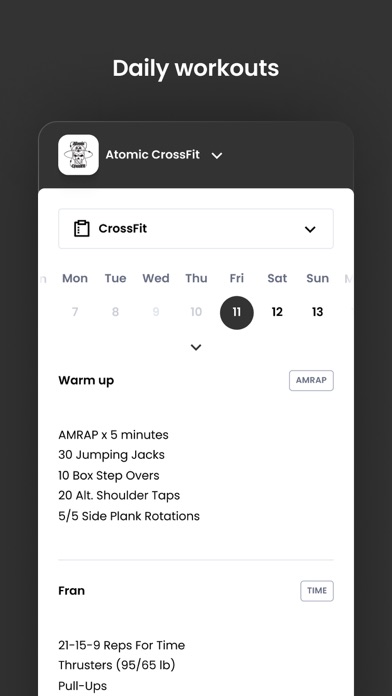 Screenshot #3 pour Atomic CrossFit