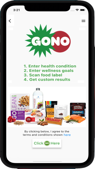 GoNo Food Finder Screenshot