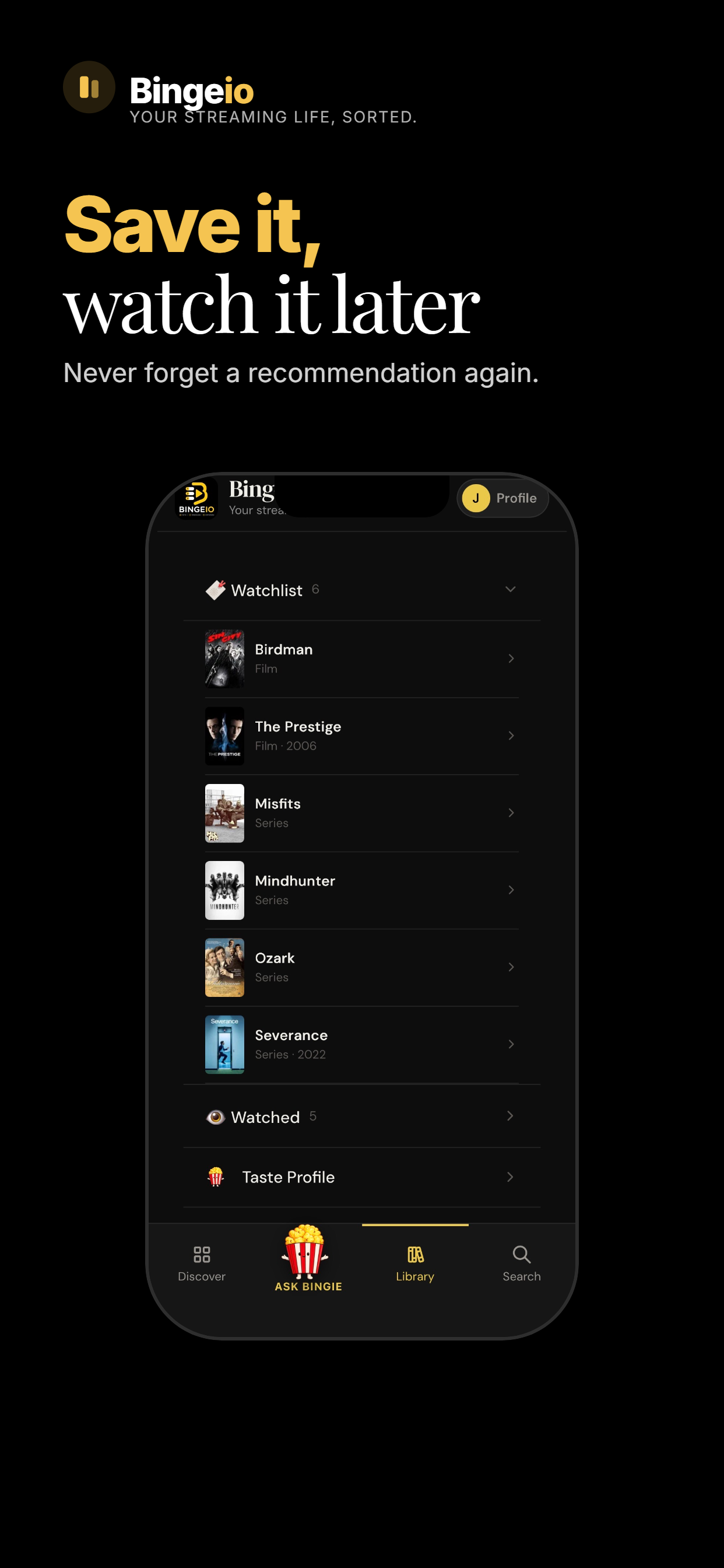 Bingeio screenshot 5