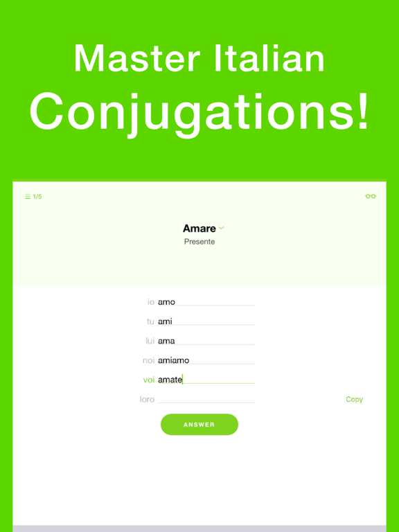 Screenshot #4 pour Learn Italian Verb Conjugation