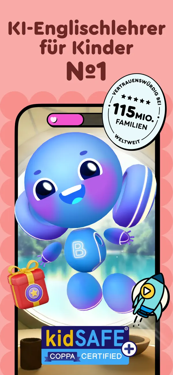 Buddy.ai: Englisch für Kinder iPhone App Screenshot 1 – Bildung