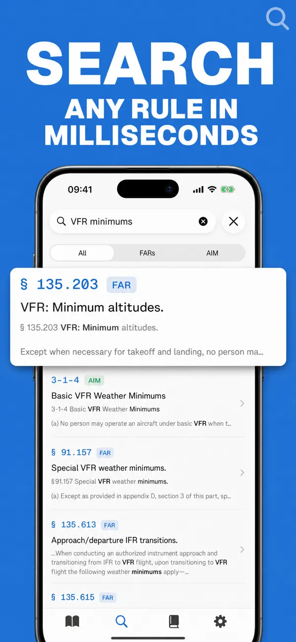 Screenshot #1 pour FAR AIM Pilot Reference Airlex