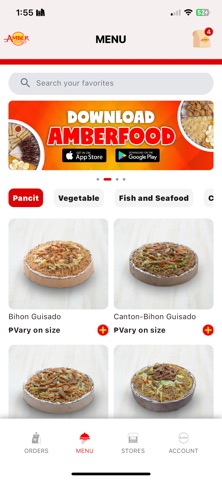 Amber Food App Screenshot 2 of 5