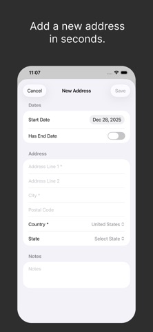 Address Log Screenshot 3 of 9