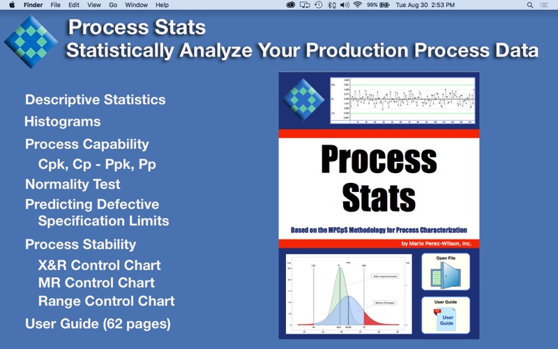 Screenshot #1 pour ProcessStats: SPC Statistics