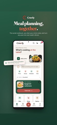 Cravly: Meal Planner & Recipes iPhone screenshot