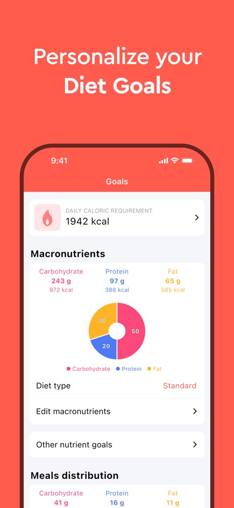 Macros - Calorie Counter screenshot 2