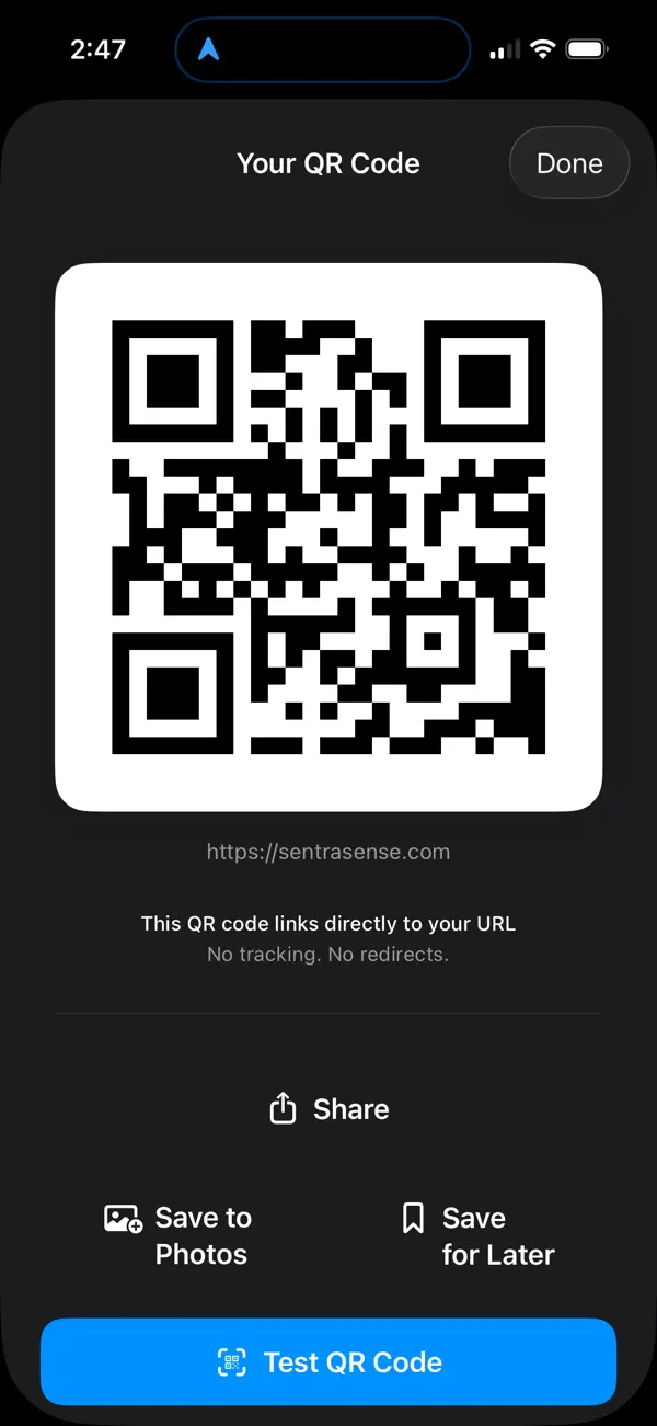 Screenshot #2 pour Pure QR Code