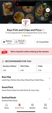 Rays Fish and Chips and Pizza Screenshot 2 of 4