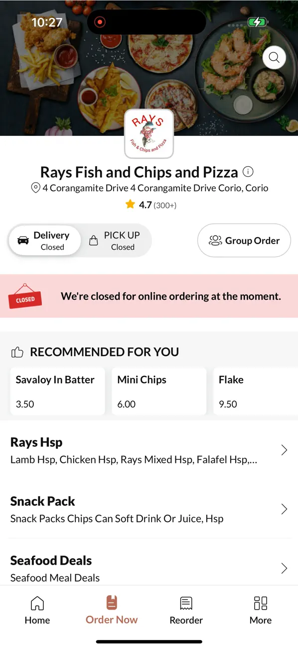 Screenshot #2 pour Rays Fish and Chips and Pizza