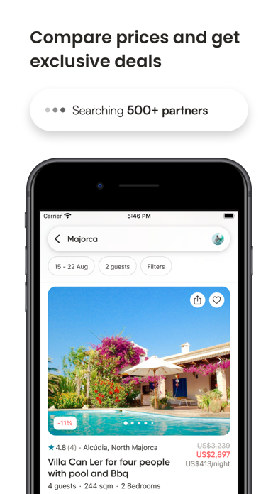 Holidu: Vacation Rentals Screenshot