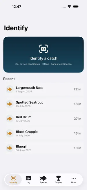 ReelKeeper: Fishing Log screenshot 1