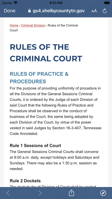 GS Court Clerk’s Office Screenshot
