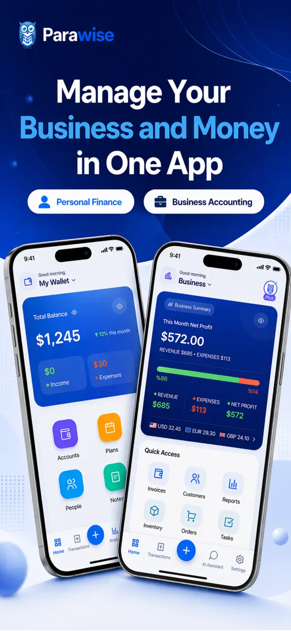 Screenshot #1 pour Parawise: Budget & Bookkeeping